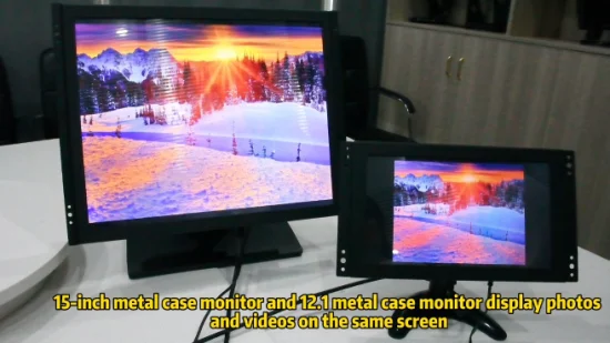 Display LCD con custodia in metallo touch resistivo da 12 pollici Mult